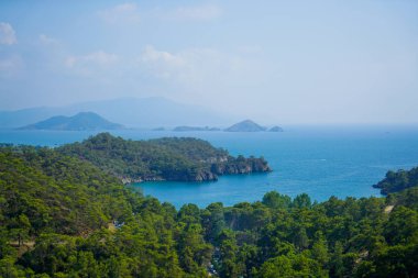 Mavi deniz yat, Fethiye, Mugla, Turkey körfezler