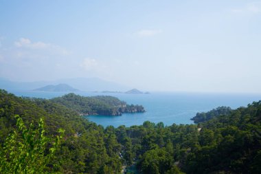 Mavi deniz yat, Fethiye, Mugla, Turkey körfezler