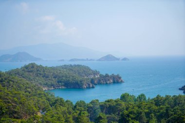 Mavi deniz yat, Fethiye, Mugla, Turkey körfezler