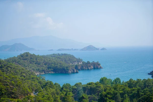 Yates Mar Azul Bahías Fethiye Mugla Turquía — Foto de Stock