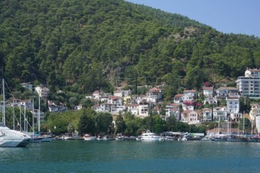 Mavi deniz yat, Fethiye, Mugla, Turkey körfezler