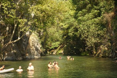 Fethiye yeşil vadi ve insanlar, Mula, Türkiye