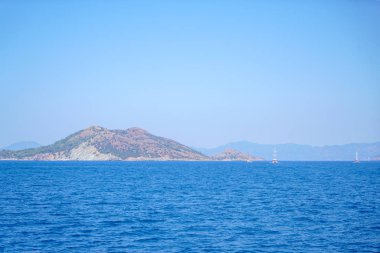 Mavi deniz yat, Fethiye, Mugla, Turkey körfezler