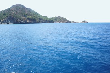 Mavi deniz yat, Fethiye, Mugla, Turkey körfezler