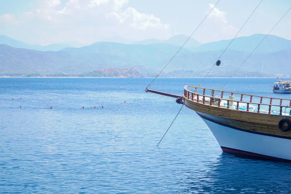 Yates Mar Azul Bahías Fethiye Mugla Turquía — Foto de Stock