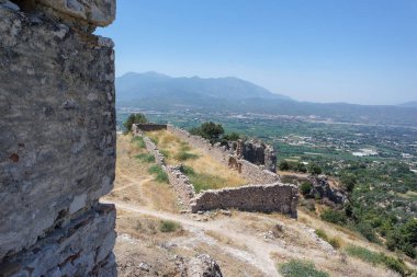 Nekropolis Hierapolis antik şehir manzaralı, fethiye, Muğla, Türkiye