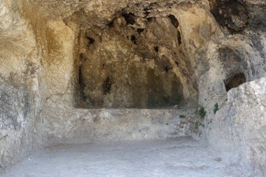 Nekropolis Hierapolis antik şehir manzaralı, fethiye, Muğla, Türkiye