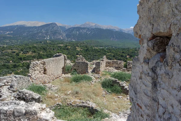 Nekropolis Hierapolis Vista Antigua Ciudad Fethiye Mugla Pavo — Foto de Stock