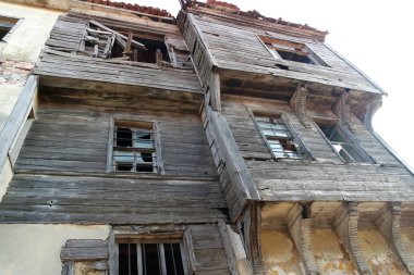 Eski Taihi renkli evleri.