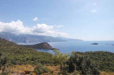 Fethiye, yat, muhteşem güzelliği deniz, ada, manzara, Muğla, Istanbul