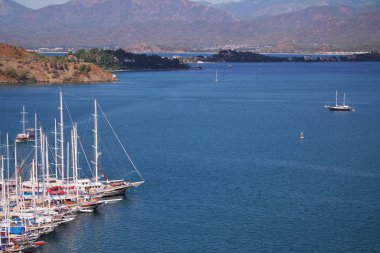 Fethiye, yat, muhteşem güzelliği deniz, ada, manzara, Muğla, Istanbul