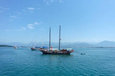 Fethiye, yat, muhteşem güzelliği deniz, ada, manzara, Muğla, Istanbul
