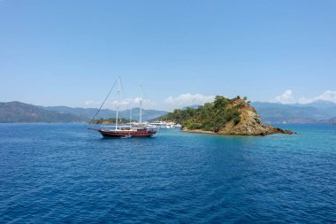 Fethiye, yat, muhteşem güzelliği deniz, ada, manzara, Muğla, Istanbul