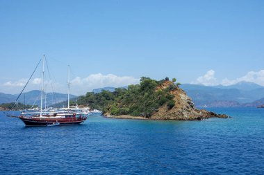 Fethiye, yat, muhteşem güzelliği deniz, ada, manzara, Muğla, Istanbul