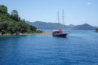 Fethiye, yat, muhteşem güzelliği deniz, ada, manzara, Muğla, Istanbul