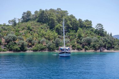 Fethiye, yat, muhteşem güzelliği deniz, ada, manzara, Muğla, Istanbul