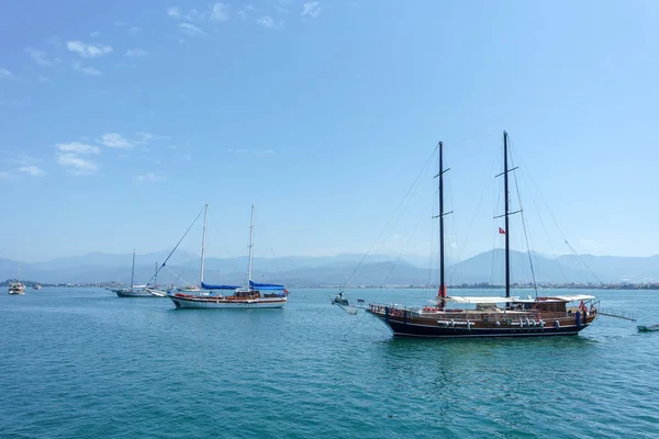 Magnificent Beauty Fethiye Yacht Sea Island Landscape Mugla Istanbul — Stock Photo, Image