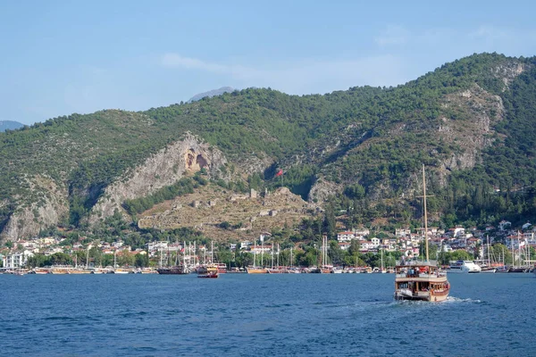 Velkolepá Krása Fethiye Jachta Moře Ostrov Šířku Mugla Istanbul — Stock fotografie