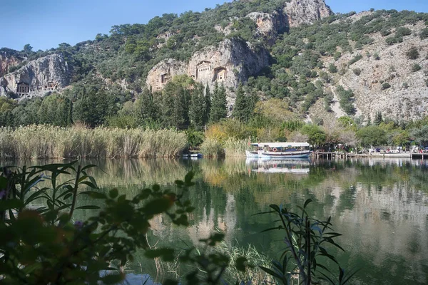 King Hřbitov Mugla Fethiye Turecko — Stock fotografie