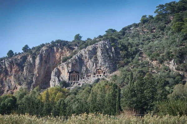 King Hřbitov Mugla Fethiye Turecko — Stock fotografie