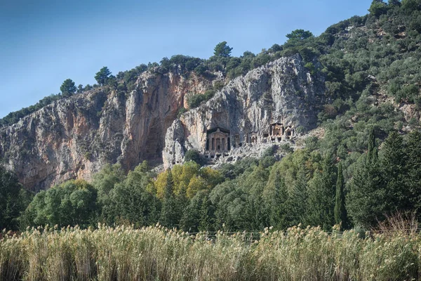 King Hřbitov Mugla Fethiye Turecko — Stock fotografie