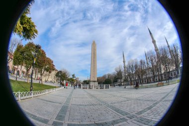 Balık-gözü dikilitaş Sultanahmet Meydanı, Istanbul, Türkiye