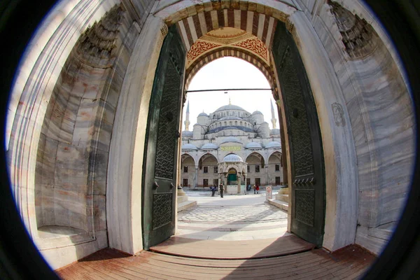 魚眼ブルー モスク イスタンブール トルコ — ストック写真