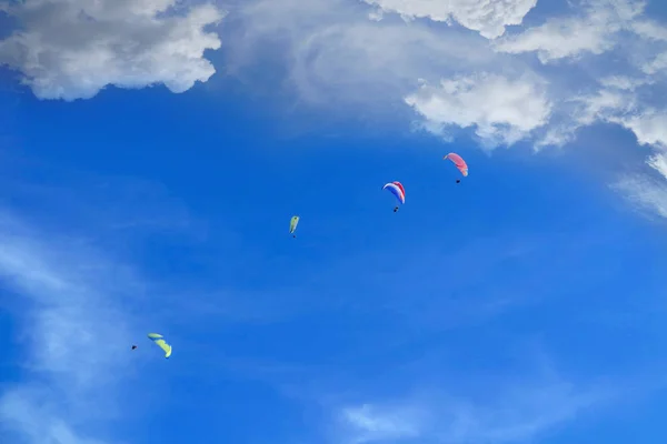 Babadag Parapente Con Magnífica Vista Fethiye Oludeniz Turquía —  Fotos de Stock