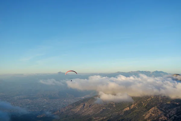 Babadag Parapente Com Magnífica Vista Fethiye Oludeniz Turquia — Fotografia de Stock