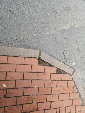 Taş yol, yol çapraz bölüm arka plan