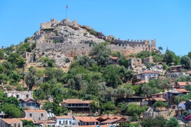 Kekova nerede Dolkisthe Antik Şehir batık batıklar 2 yüzyılda depremler tarafından tahrip edildi, Tukey