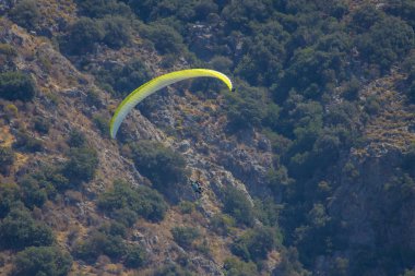 Oludeniz'de Yamaç Paraşütü, Fethiye, Türkiye