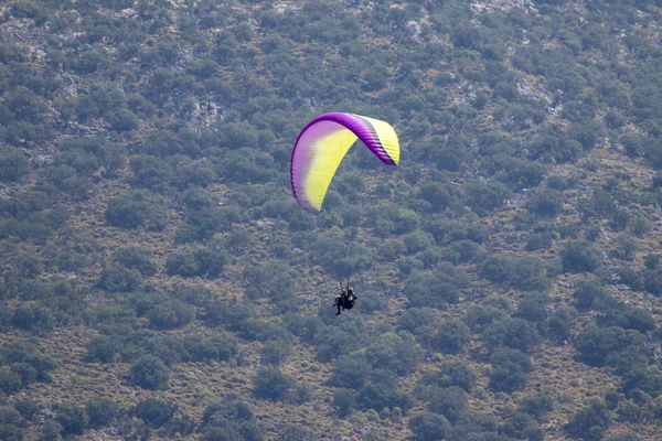 Parapente Oludeniz Fethiye Turquia — Fotografia de Stock