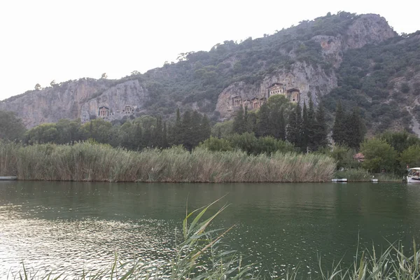 Hrobky Králů Dalyan Turecko — Stock fotografie