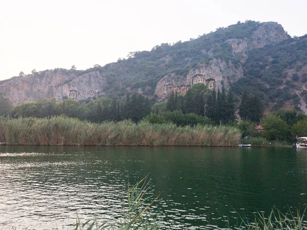 Tombs Kings Dalyan Turkije — Stockfoto