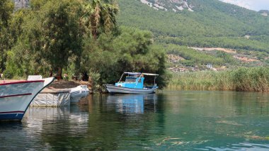 Azmak Deresi 'nde tekne gezisi, Mugla, Furkey