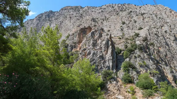 Kekova Waar Gezonken Scheepswrakken Van Dolkisde Antieke Stad Die Werd — Stockfoto