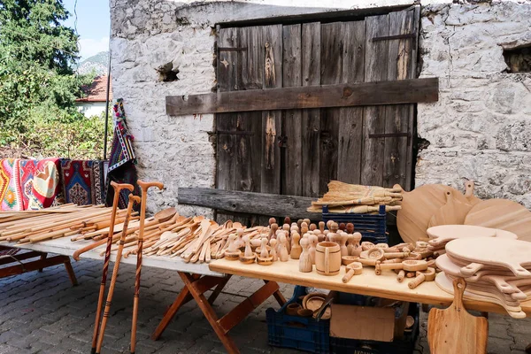 Fethiye Yesilzml Village Produktbank Aus Holz — Stockfoto