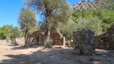 Olimpos, antik Lycia, Antalya, Türkiye 'nin en nemli liman kentlerinden biri.