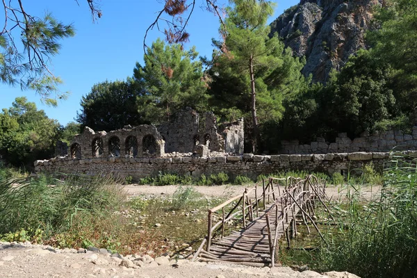 Olympos Una Las Ciudades Portuarias Más Húmedas Antigua Lycia Antalya —  Fotos de Stock
