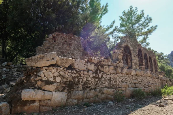 Olympos Una Las Ciudades Portuarias Más Húmedas Antigua Lycia Antalya — Foto de Stock