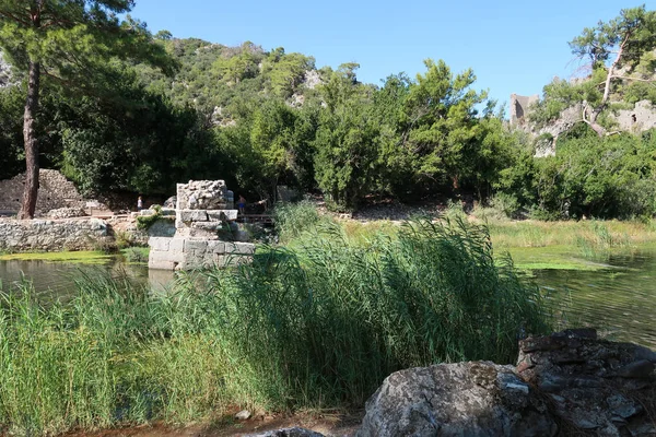 Olympos Una Las Ciudades Portuarias Más Húmedas Antigua Lycia Antalya —  Fotos de Stock