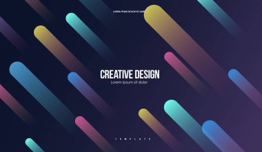 Renkli geometrik arka plan. Basit şekiller en az soyut şablonu. Web ve baskı için yaratıcı kompozisyon.