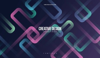 Renkli geometrik arka plan. Basit şekiller en az soyut şablonu. Web ve baskı için yaratıcı kompozisyon.