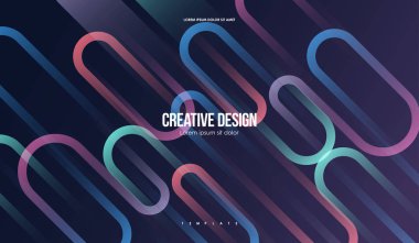 Renkli geometrik arka plan. Basit şekiller en az soyut şablonu. Web ve baskı için yaratıcı kompozisyon.