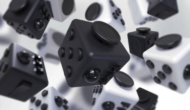 Küp basit stres giderici, parmak oyuncak, Kickstarter kıpır