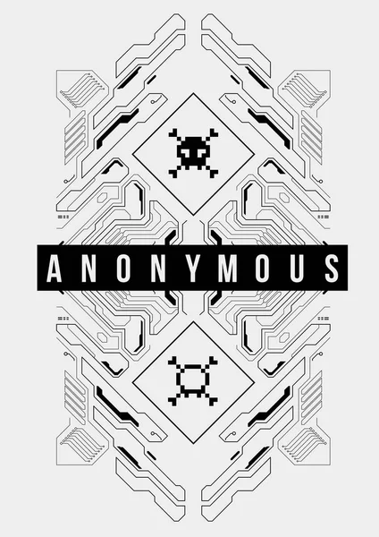 Cyberpunk fütüristik poster. Retro futuristik poster şablonu. Teknik soyut poster şablonu. Web ve baskı için modern el ilanı. kesmek, siber kültür, programlama ve sanal ortamlar.