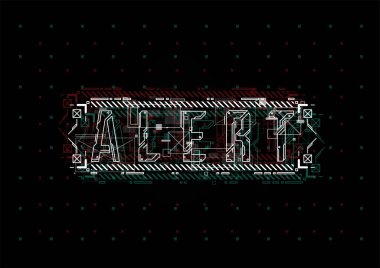 Haber verin. Hud öğeleri yazdırma ve web ile kavramsal düzeni. Fütüristik kullanıcı arabirimi öğeleri ile yazı.