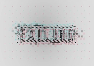 Hata oluştu. Hud öğeleri yazdırma ve web ile kavramsal düzeni. Fütüristik kullanıcı arabirimi öğeleri ile yazı.