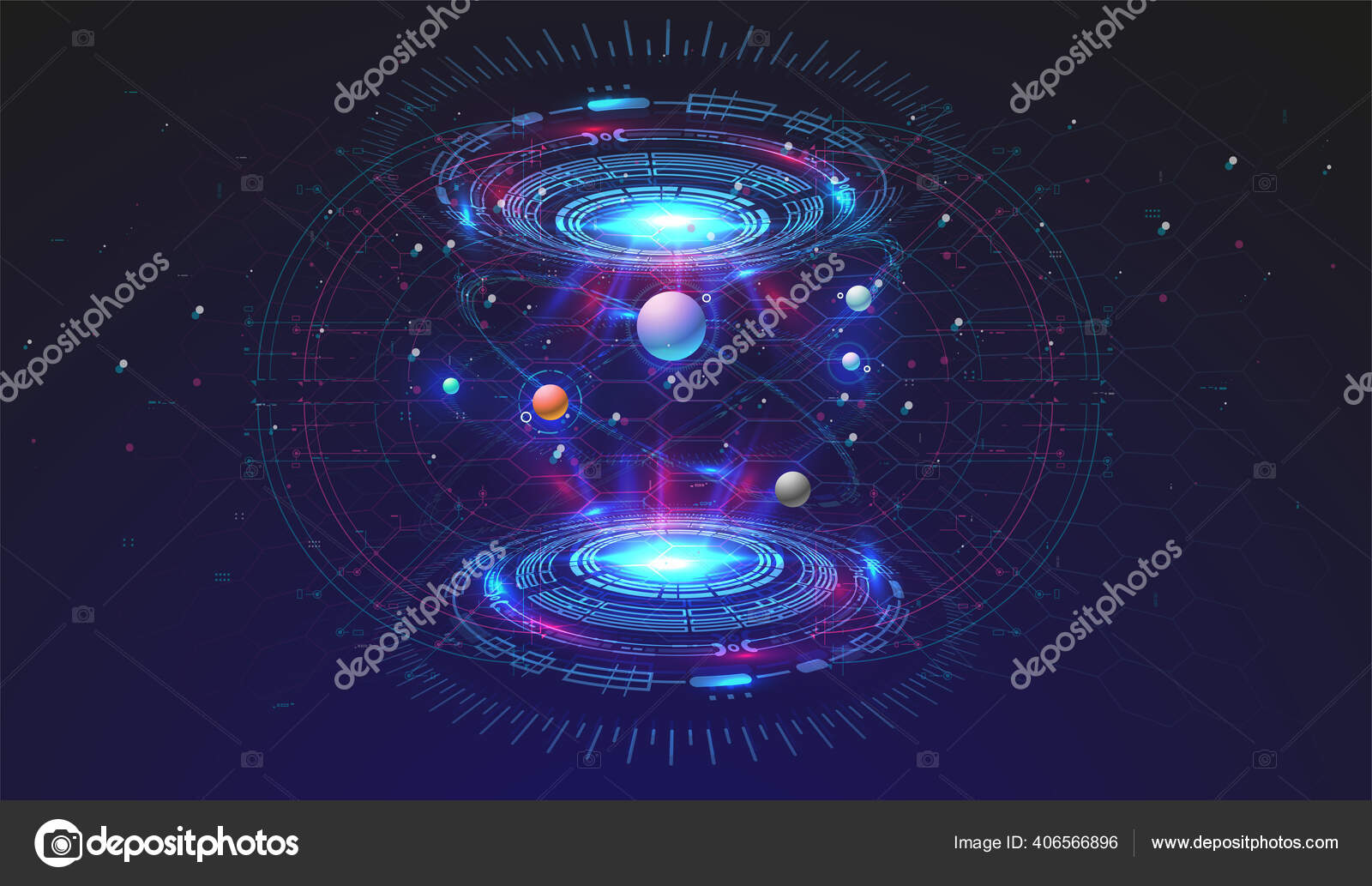Modelo espacial Vector Art Stock Images | Depositphotos
